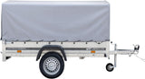 UNITRAILER Trailer Car 230 x 125 cm Garden Trailer 230 Tilting Unitrailer 750 kg with Jockey Wheel