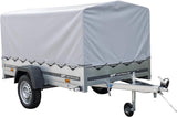 UNITRAILER Trailer Car 230 x 125 cm Garden Trailer 230 Tilting Unitrailer 750 kg with Jockey Wheel