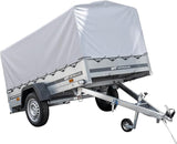 UNITRAILER Trailer Car 230 x 125 cm Garden Trailer 230 Tilting Unitrailer 750 kg with Jockey Wheel
