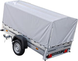 UNITRAILER Trailer Car 230 x 125 cm Garden Trailer 230 Tilting Unitrailer 750 kg with Jockey Wheel