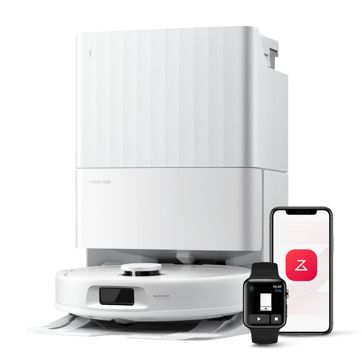 roborock Qrevo S5V Saugroboter mit Wischfunktion&Hebarem Wischmopp
