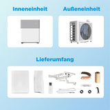 Midea Portasplit Cool Mobile Klimaanlage, nur Kühlung, A++, 8000 BTU 2, 3kW