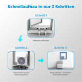 Midea Portasplit Cool Mobile Klimaanlage, nur Kühlung, A++, 8000 BTU 2, 3kW