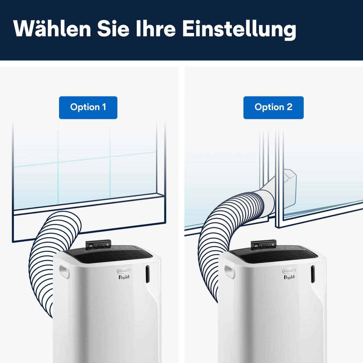 De'Longhi Pinguino - 3-in-1 Mobiles Klimagerät, für Räume bis 27 m²